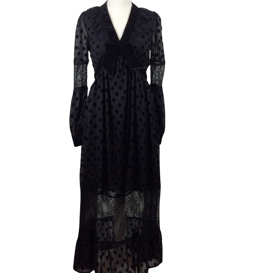 Perseverance Robe en Viscose en Noir