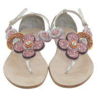 Miu Miu Sandalen mit Applikation