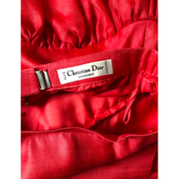 Christian Dior Rock aus Seide in Rot