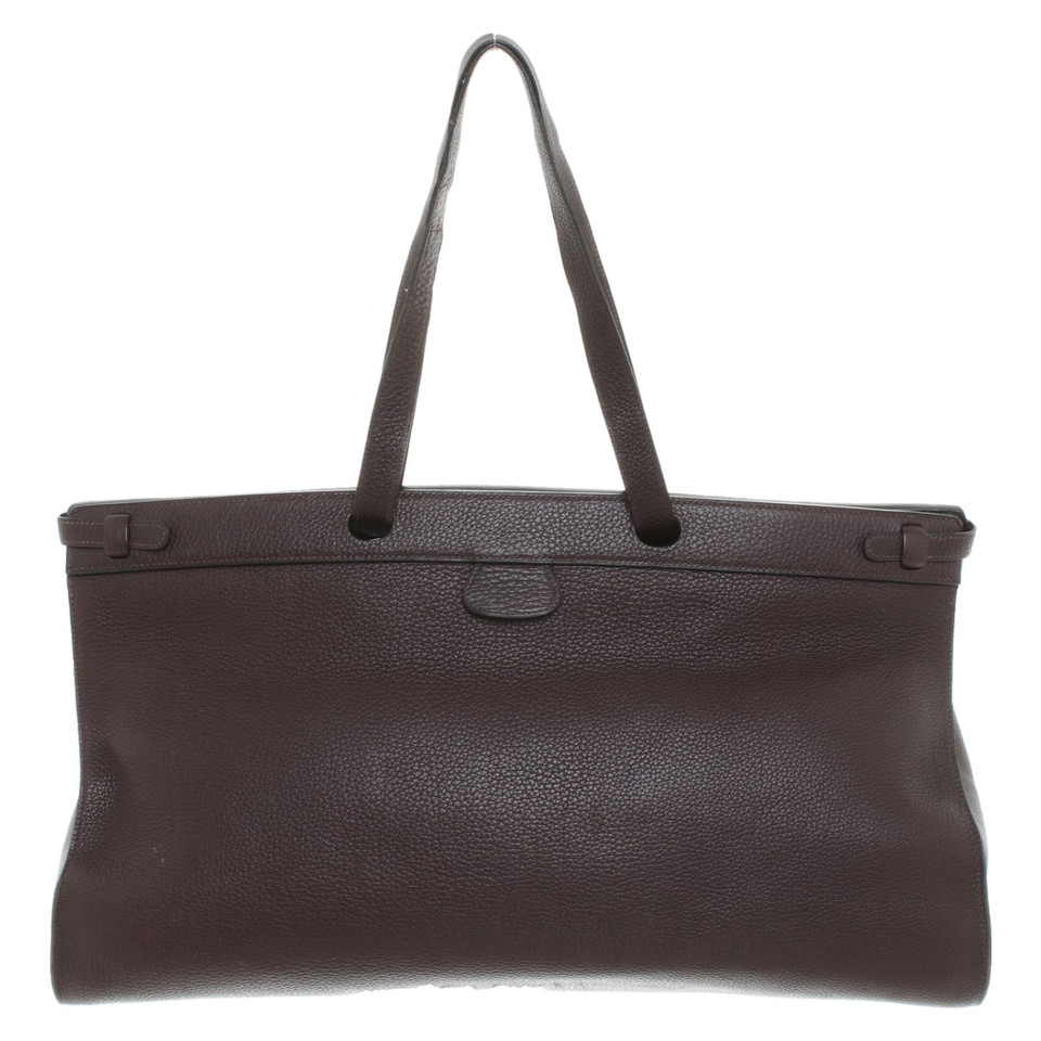 Hermès Shopper en Cuir en Marron