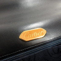 Cartier Umhängetasche aus Leder in Blau