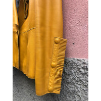 Just Cavalli Veste/Manteau en Cuir en Jaune