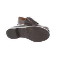 Giorgio Armani Lace-up shoes Patent leather in Grey