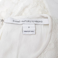 Diane Von Furstenberg Abito in crema bianca