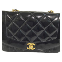 Chanel 2.55 Patent leather in Black