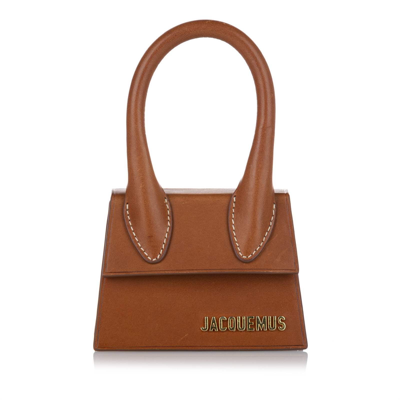 Jacquemus Shoulder bag Leather in Brown - Acheter Jacquemus Shoulder bag  Leather in Brown d'occasion pour 454€ (6693324)