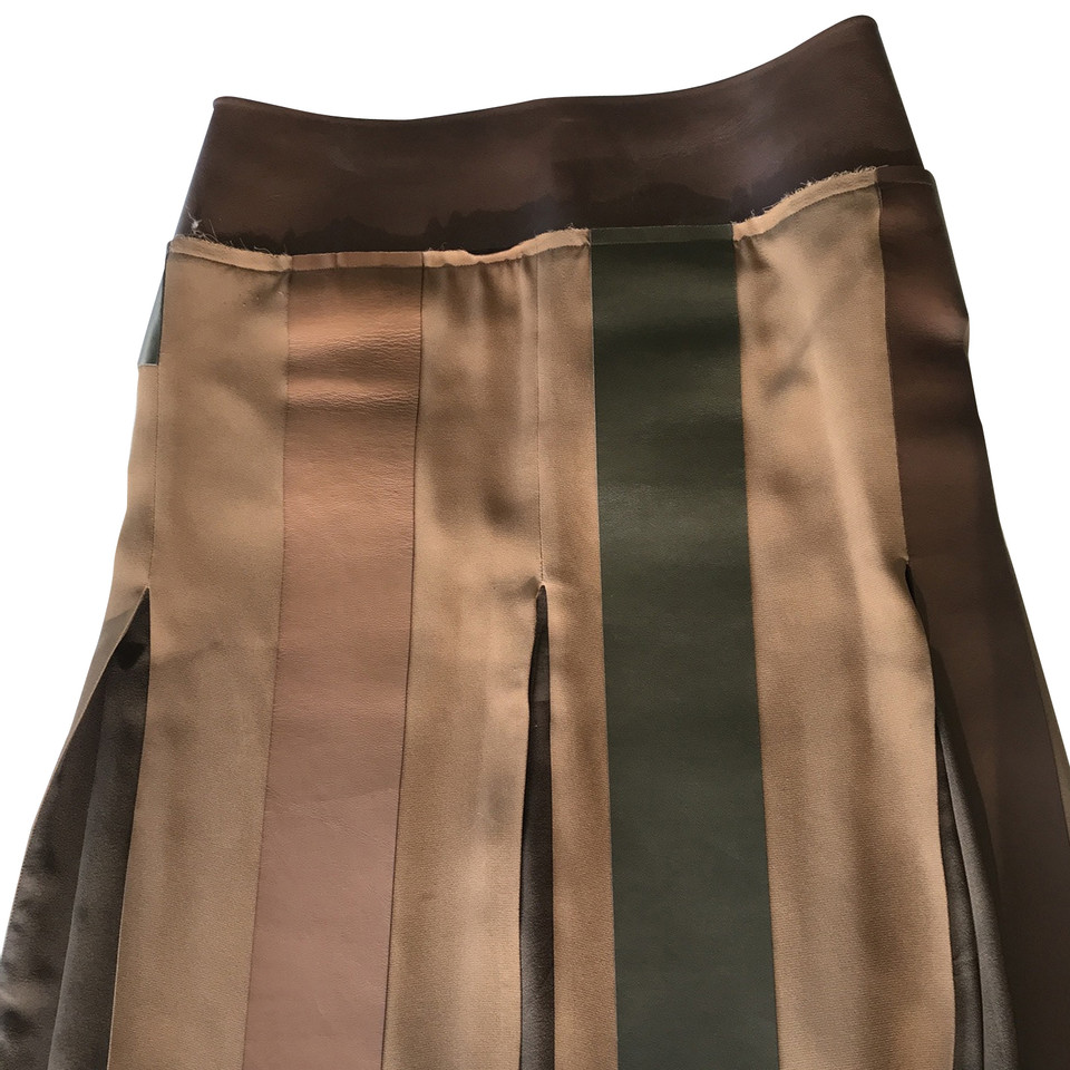 Céline Skirt Leather in Ochre