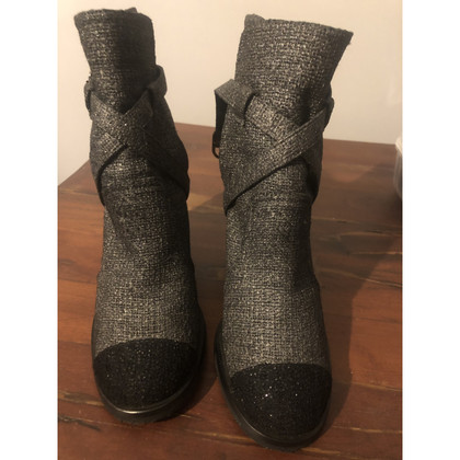 Chanel Boots Canvas