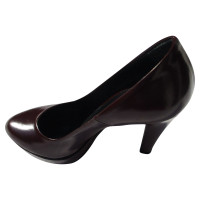 Sebastian Pumps/Peeptoes Leer in Bordeaux