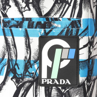 Prada Jupe en Coton en Bleu