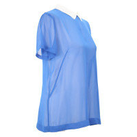 French Connection Transparante blouse in blauw