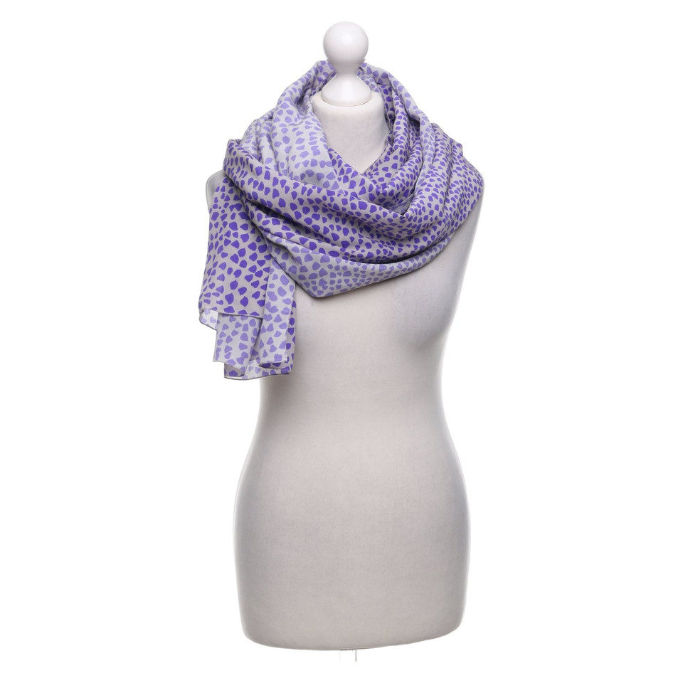 St. Emile silk scarf with pattern