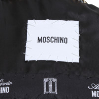 Moschino Veste en cuir noir