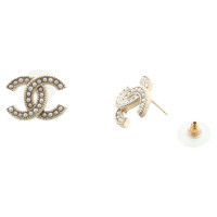 Chanel Ear studs with beaded trim