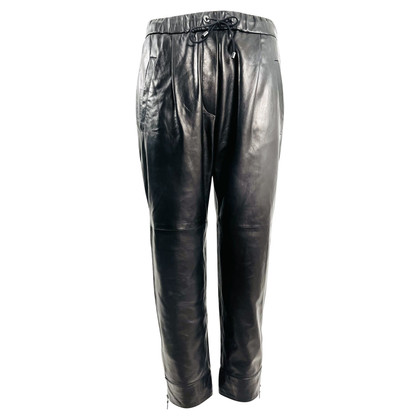 Brunello Cucinelli Trousers Leather in Black