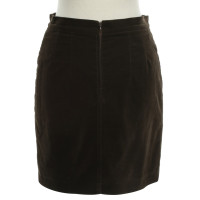 Gunex velvet skirt in brown