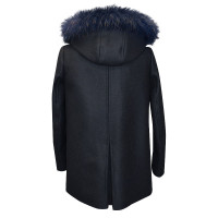 Maje Duffle coat with raccoon fur 