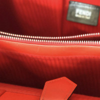 Fendi Handtasche aus Leder in Orange