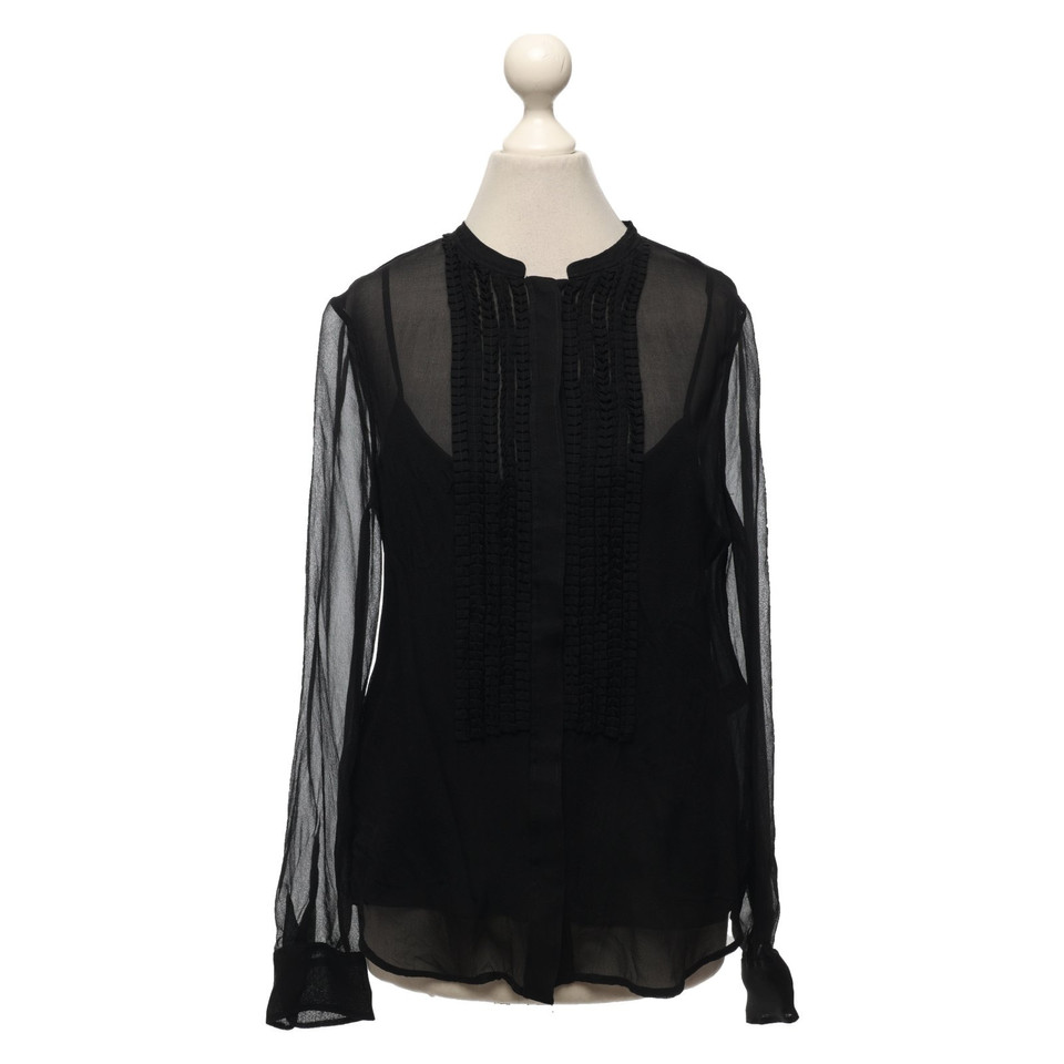 Diane Von Furstenberg Top Silk in Black