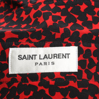 Saint Laurent Zijden blouse met patroon
