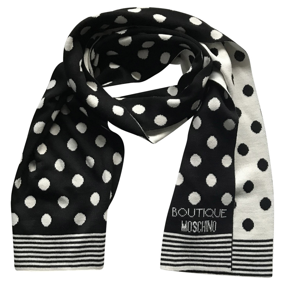 Moschino Scarf in black and white