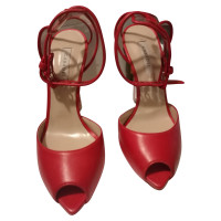 Casadei Sandalen aus Leder in Rot