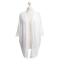 Velvet Knit cardigan in white