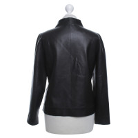 Strenesse Short leather jacket in black