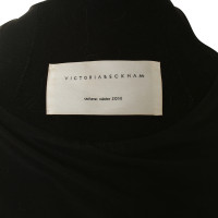 Victoria Beckham Short sleeve coat in black