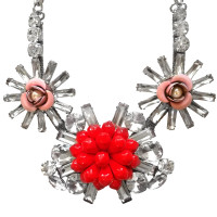 Msgm Necklace with rhinestones / pearls