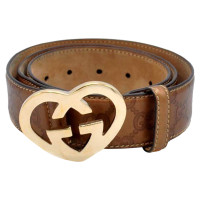 Gucci Ceinture en Cuir en Doré