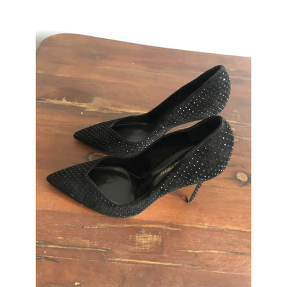 Gianvito Rossi Wedges Suede in Black