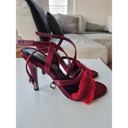 Tommy Hilfiger Sandals Leather in Red