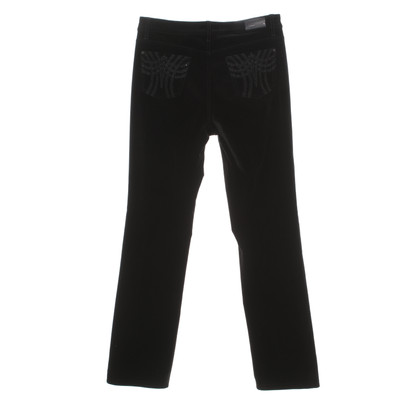 Cambio Paire de Pantalon en Coton en Noir