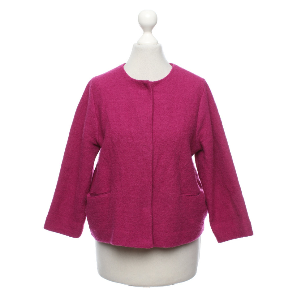 Cos Blazer aus Wolle in Fuchsia