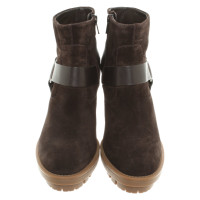 Hogan Ankle boots Suede in Brown