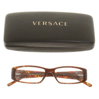 Versace lunettes étroites Brown