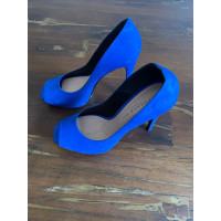 Barbara Bui Chaussures compensées en Daim en Bleu