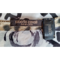 Roberto Cavalli Schal/Tuch aus Seide in Beige