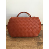 Bottega Veneta Handtasche aus Leder in Orange