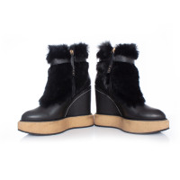 Paloma Barcelo Bottines en Cuir en Noir