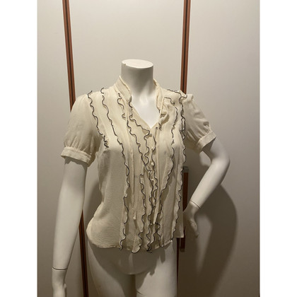 Luisa Spagnoli Top Silk in Beige