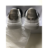 Moncler Sneakers aus Leder in Weiß