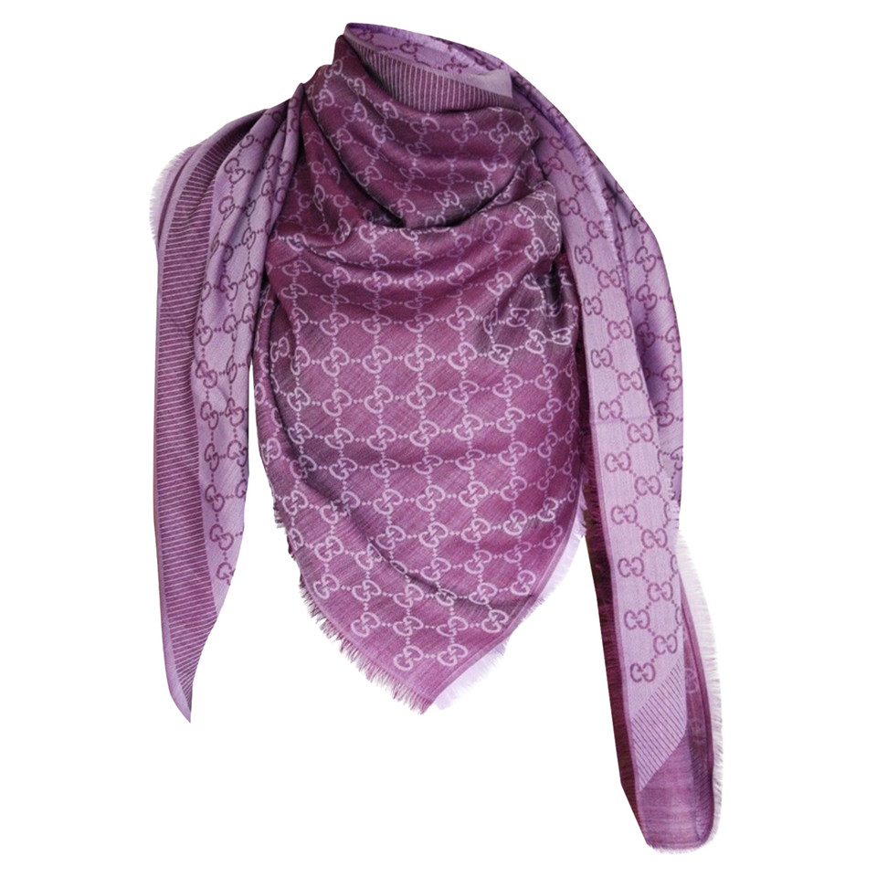 Gucci Scarf/Shawl Wool in Pink