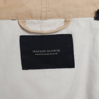 Maison Scotch Jacke/Mantel aus Baumwolle in Beige