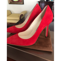 Brian Atwood Wedges aus Wildleder in Rot