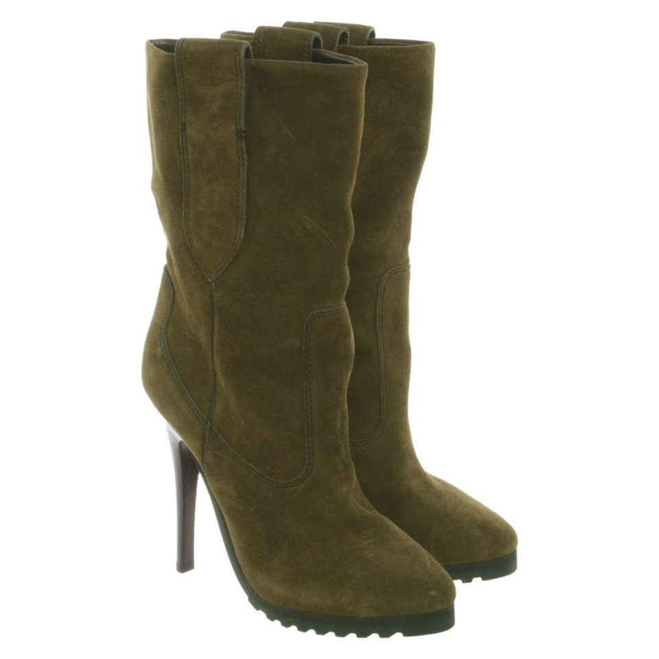 Giuseppe Zanotti Bottines en Daim en Olive