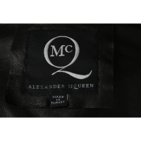 Alexander McQueen Jas/Mantel Leer in Zwart