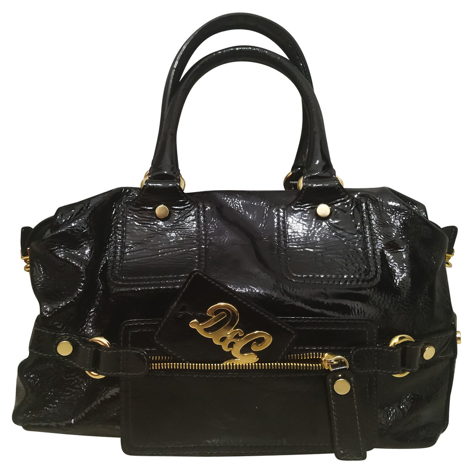 Dolce & Gabbana Tote bag Patent leather in Black