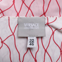 Versace scamiciato in rosso / bianco